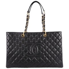 Chanel Grand Shopping Tote Quilted Caviar XL 