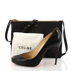 Celine Trio Crossbody Bag Astrakhan Calfskin Stamped Large