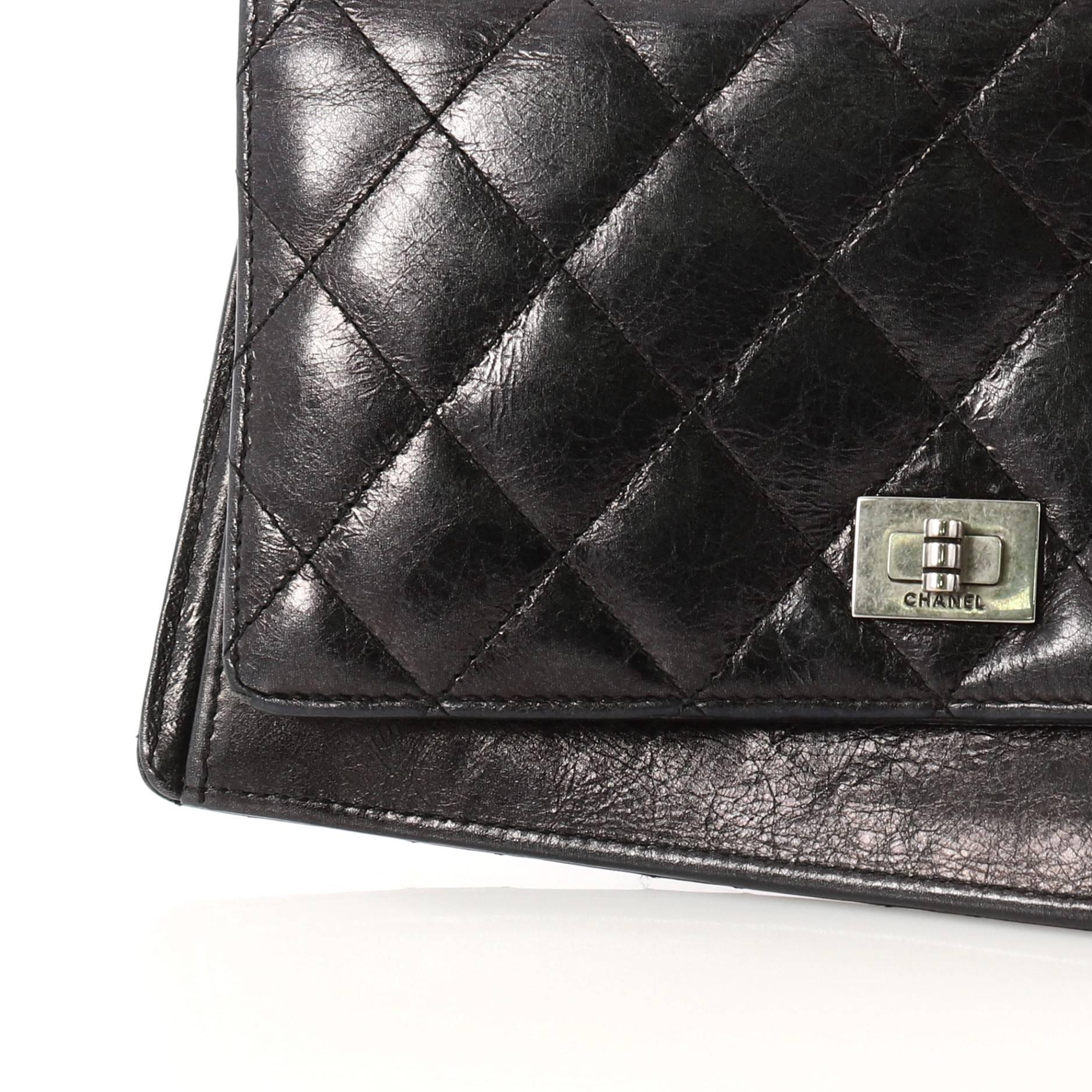 Women's Chanel Reissue Bifold Wallet Quilted Aged Calfskin Long