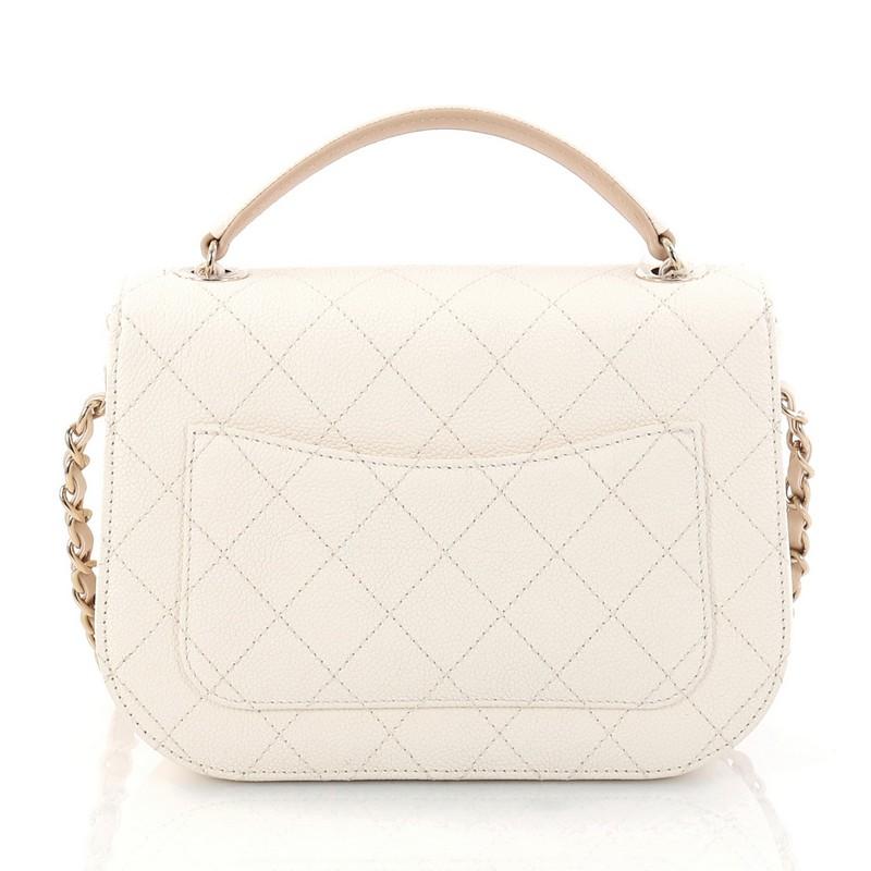 Women's Chanel Thread Around Flap Bag Quilted Caviar Small