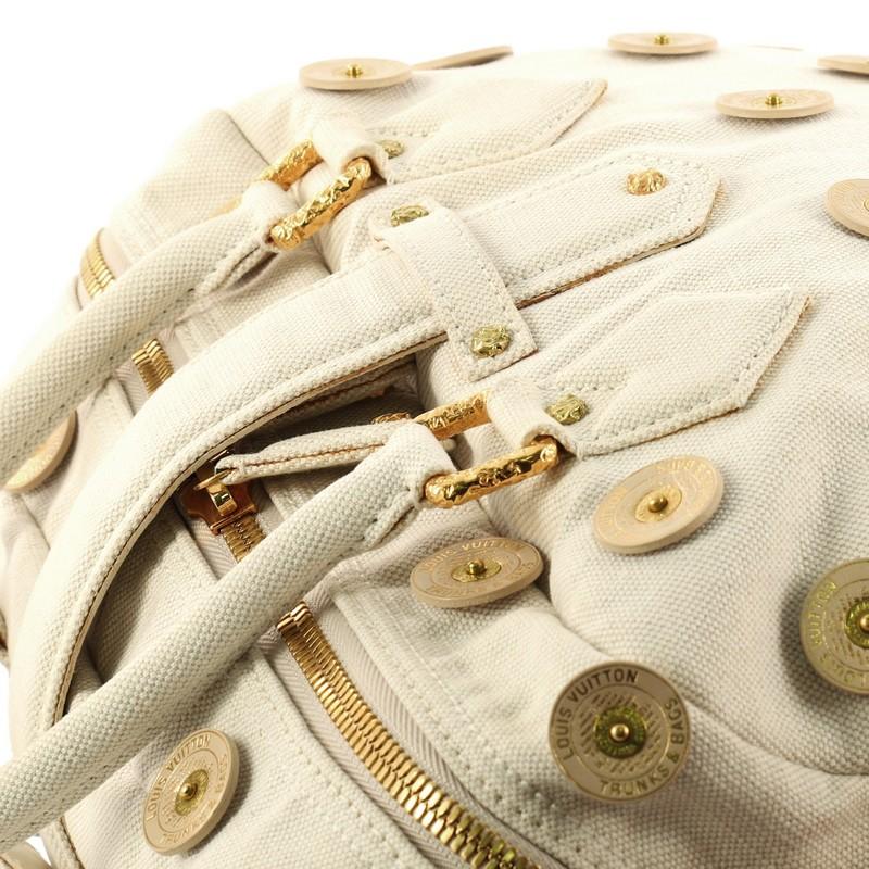 Louis Vuitton Polka Dot Panama Bowly Handbag Embellished Canvas 1