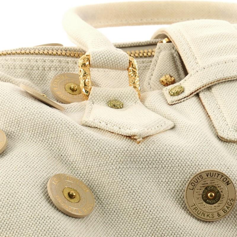 Louis Vuitton Polka Dot Panama Bowly Handbag Embellished Canvas 2