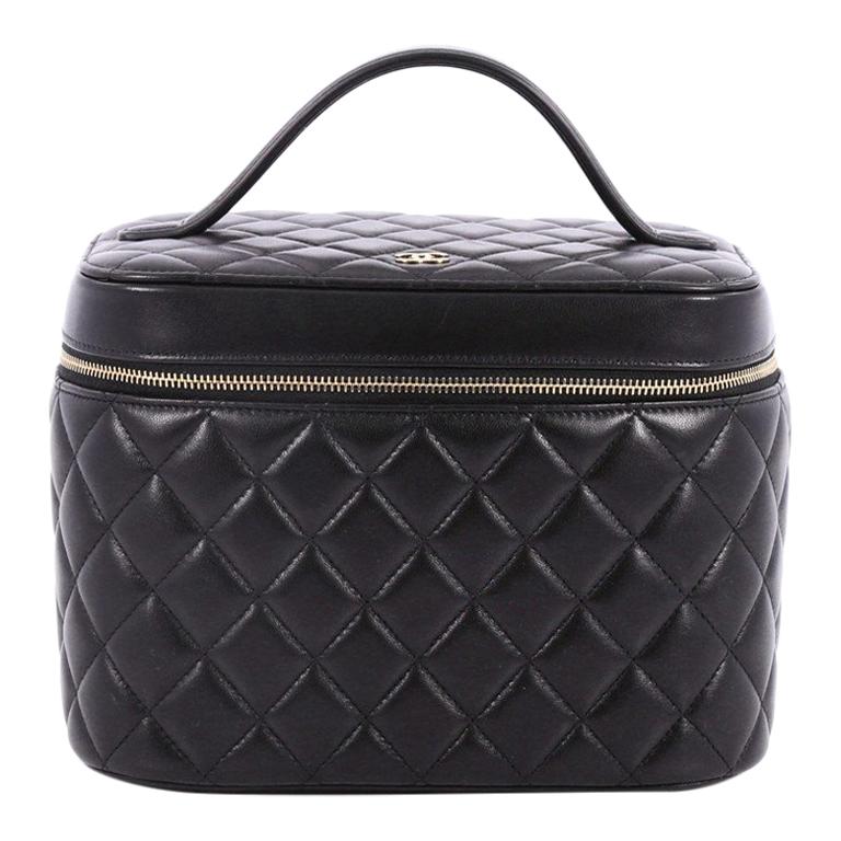 Chanel Vanity Case Quilted Lambskin Small at 1stDibs