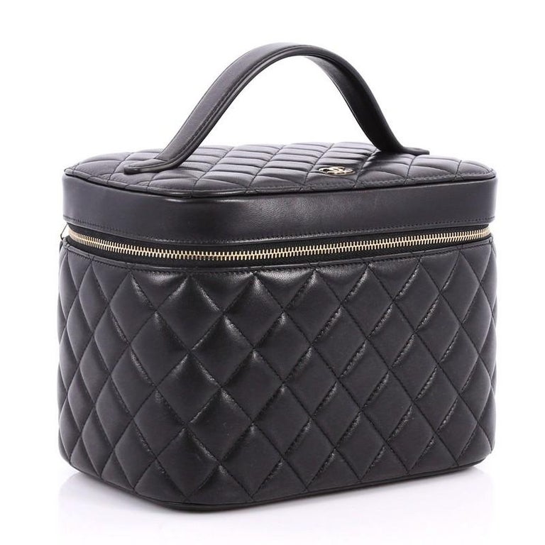 Chanel Vanity Case Quilted Lambskin Small at 1stDibs