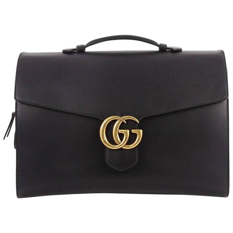 Gucci GG Marmont Briefcase Leather Large