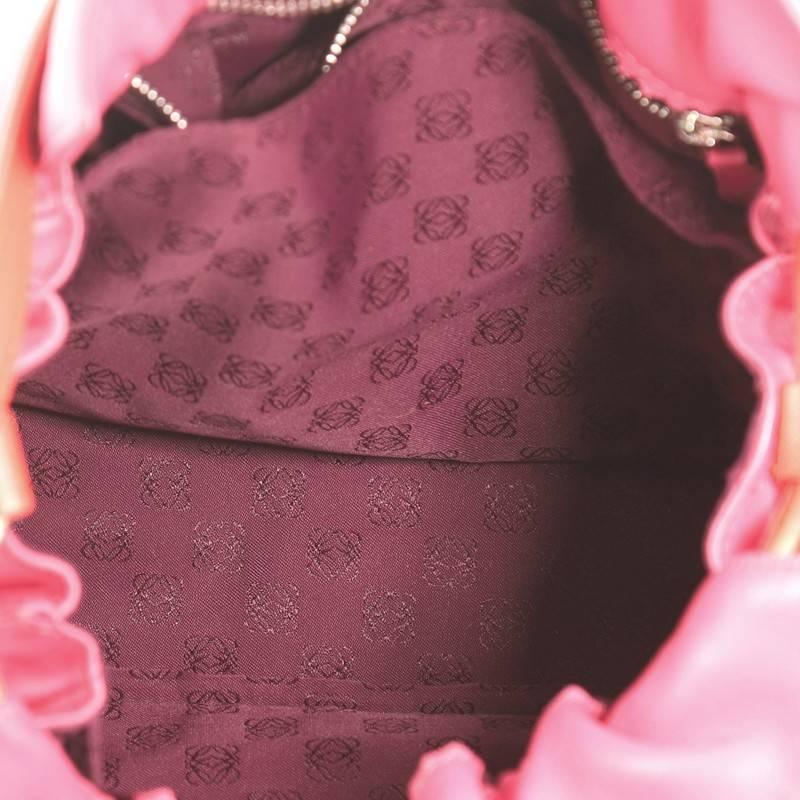 Pink Loewe Flamenco Bag Leather Small