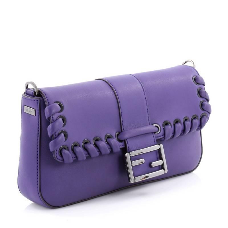 fendi whipstitch baguette