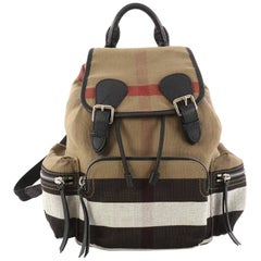  Burberry Rucksack Backpack House Check Canvas Medium