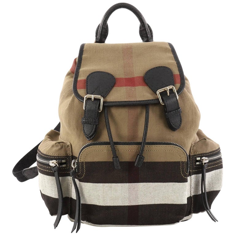 Burberry Rucksack Backpack House Check Canvas Medium at 1stDibs | burberry  rucksack medium or large, canvas backpack, burberry rucksack medium sale