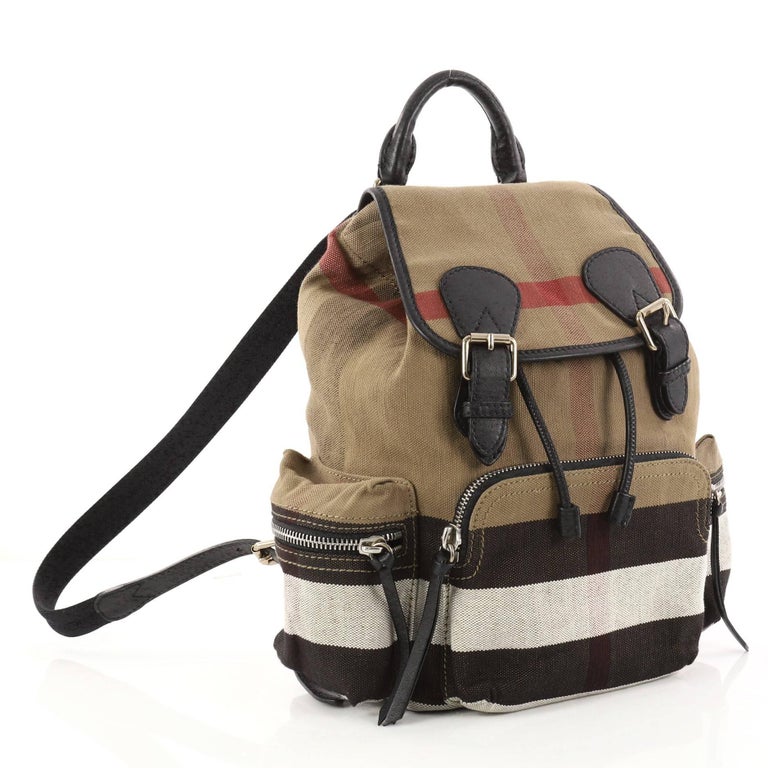 Burberry Rucksack Backpack House Check Canvas Medium at ...