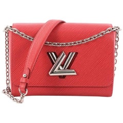 Louis Vuitton Rose Ballerine Epi Leather Twist MM Bag at 1stDibs