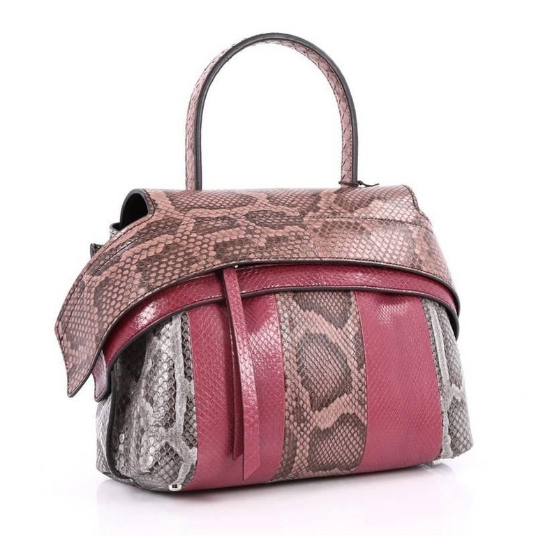Tod's Convertible Wave Bag Python Small at 1stDibs | tod's python bag ...