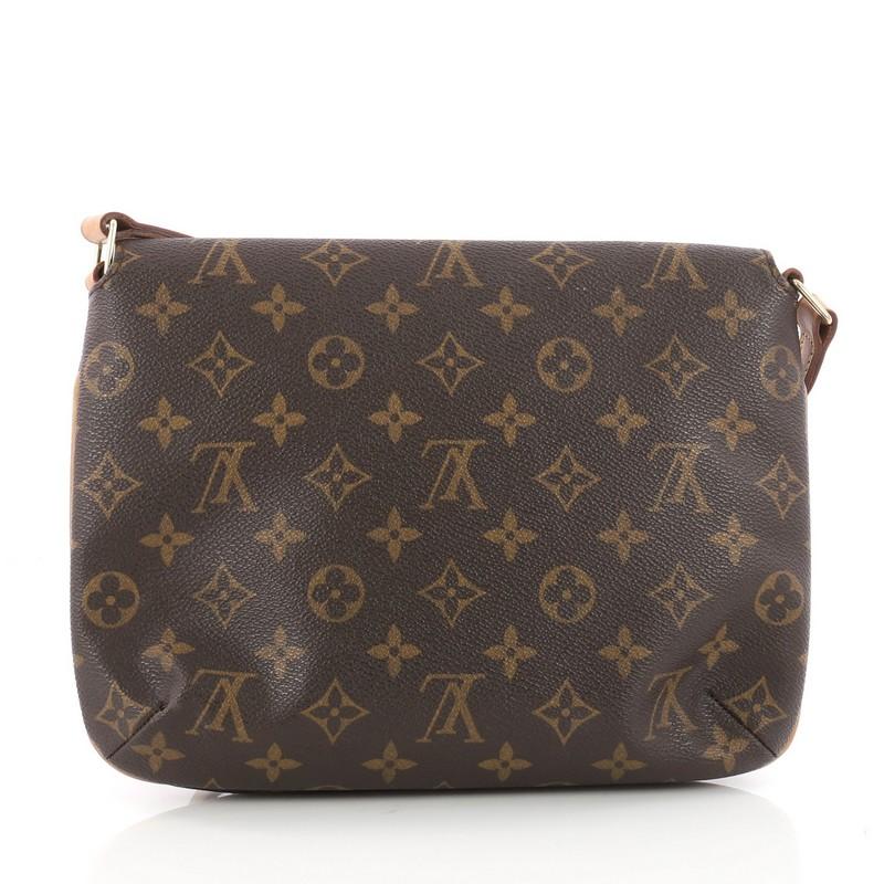 Louis Vuitton Musette Tango Monogram Canvas Handbag  In Good Condition In NY, NY