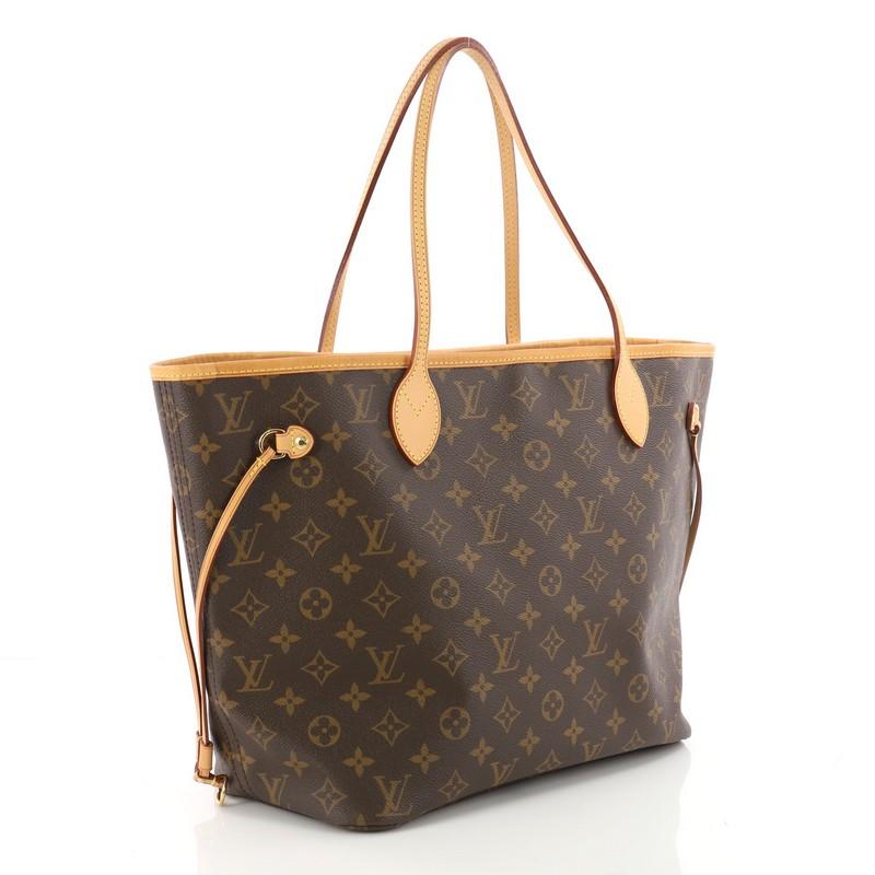 Louis Vuitton Neverfull Tote Monogram Canvas MM Tote In Good Condition In NY, NY