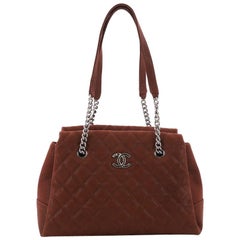 Chanel Lady Pearly Tote Quilted Iridescent Caviar Large