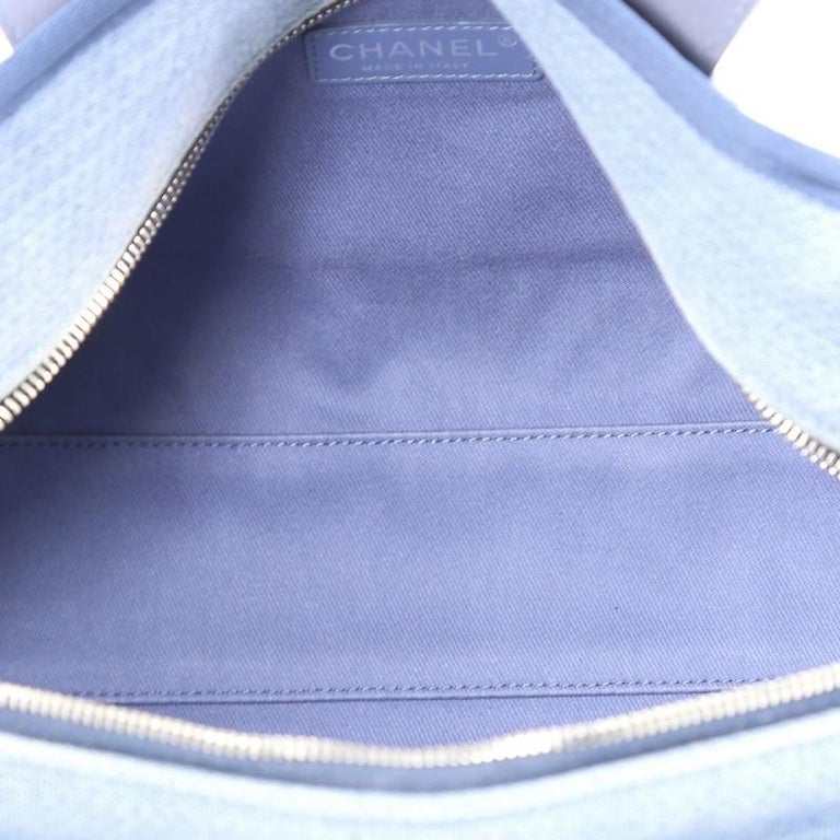 Chanel Deauville Bowling Bag Canvas Small at 1stDibs