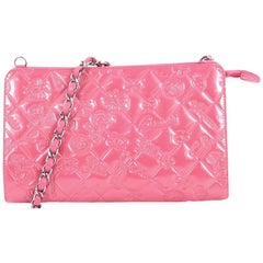 Chanel Lucky Symbols Pochette Embossed Quilted Patent