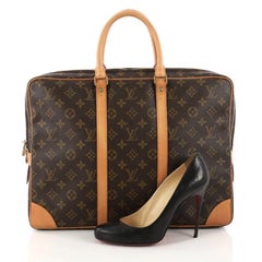 Louis Vuitton Porte-Documents Monogram Canvas Voyage Briefcase