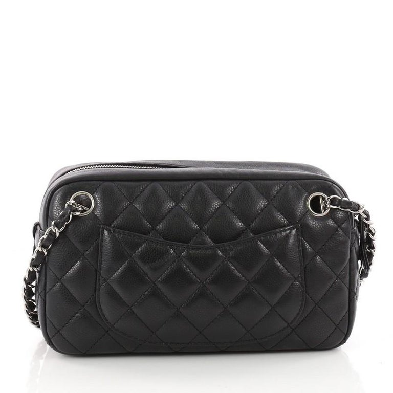 Chanel Reissue Camera Bag Quilted Caviar East West at 1stDibs