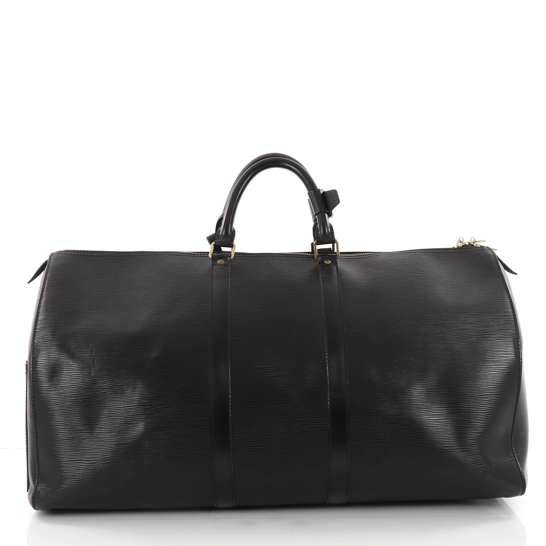 Louis Vuitton Keepall Bag Epi Leather 60  1