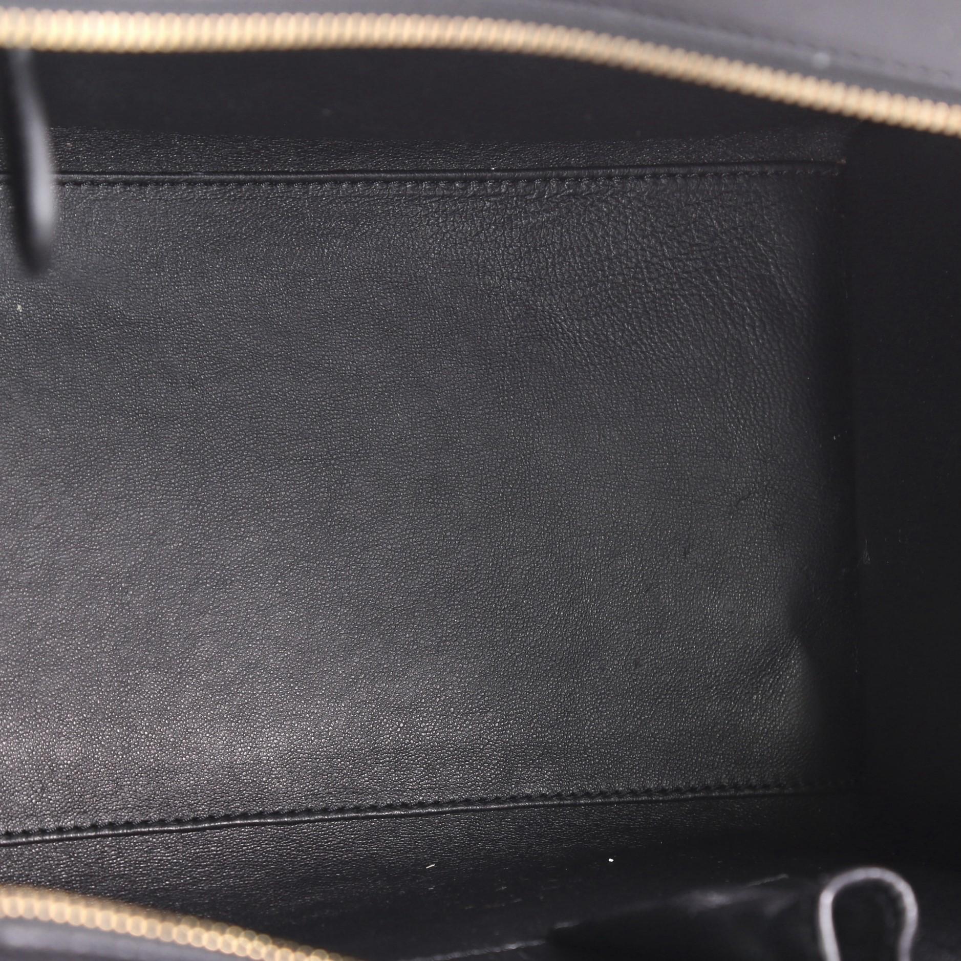 Celine Tricolor Luggage Handbag Pony Hair and Leather Mini  2