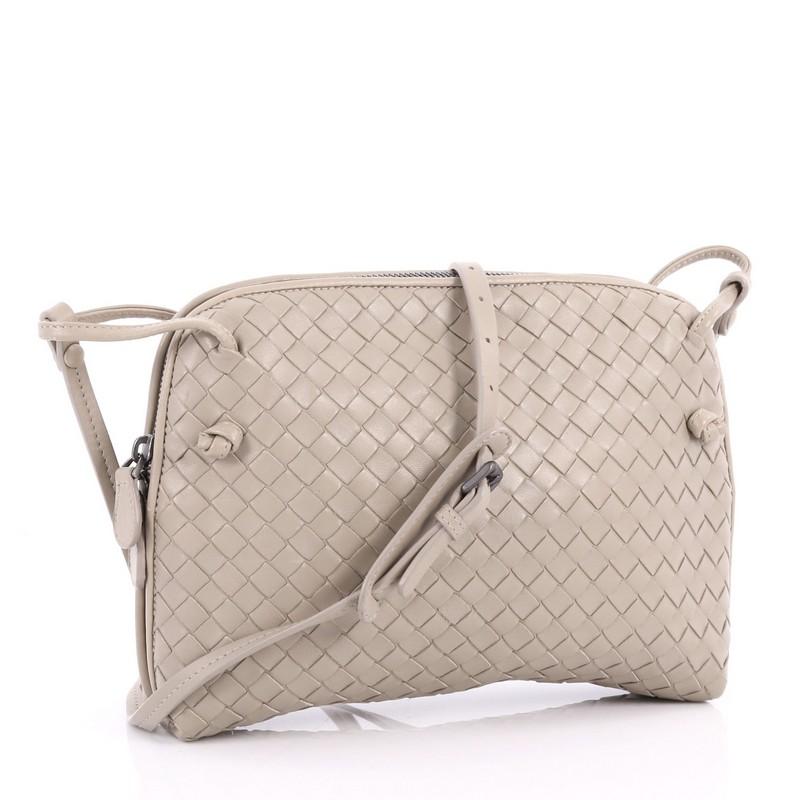 Bottega Veneta Crossbody Intrecciato Nappa Small In Good Condition In NY, NY