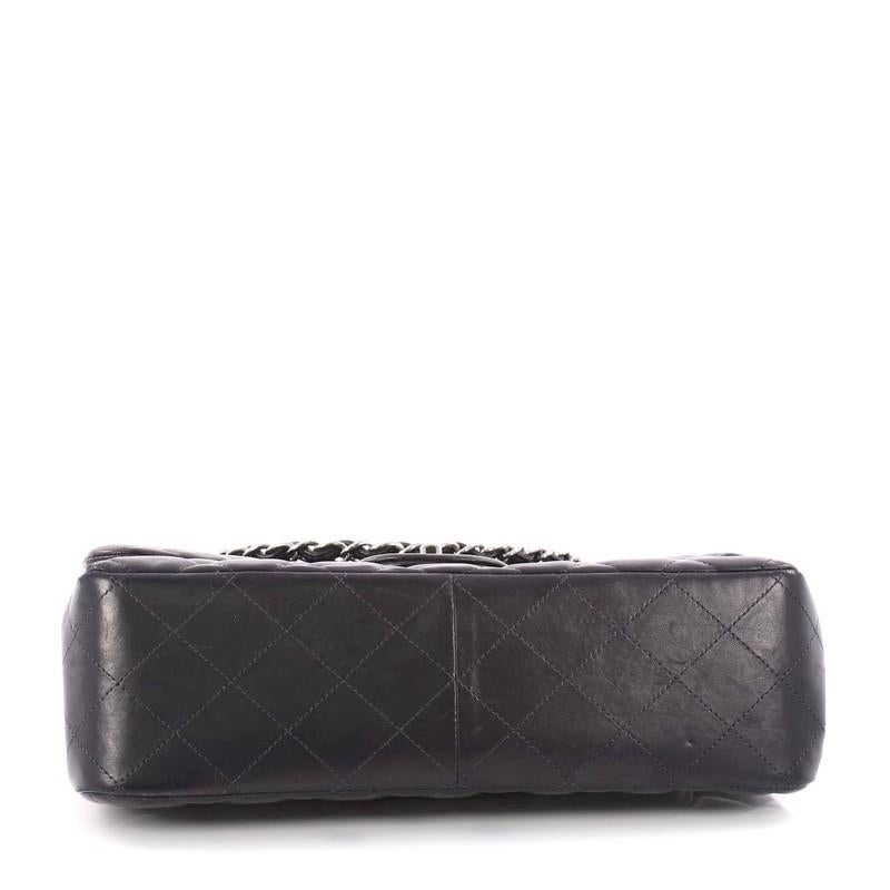 Chanel Classic Double Flap Bag Quilted Lambskin Jumbo  1