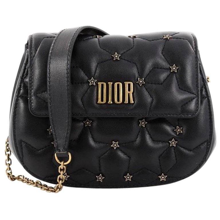 Christian Dior Dio(r)evolution Round Clutch with Chain Studded Leather