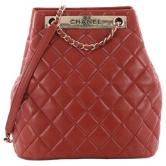 Chanel Trendy CC Drawstring Bag Quilted Lambskin Medium