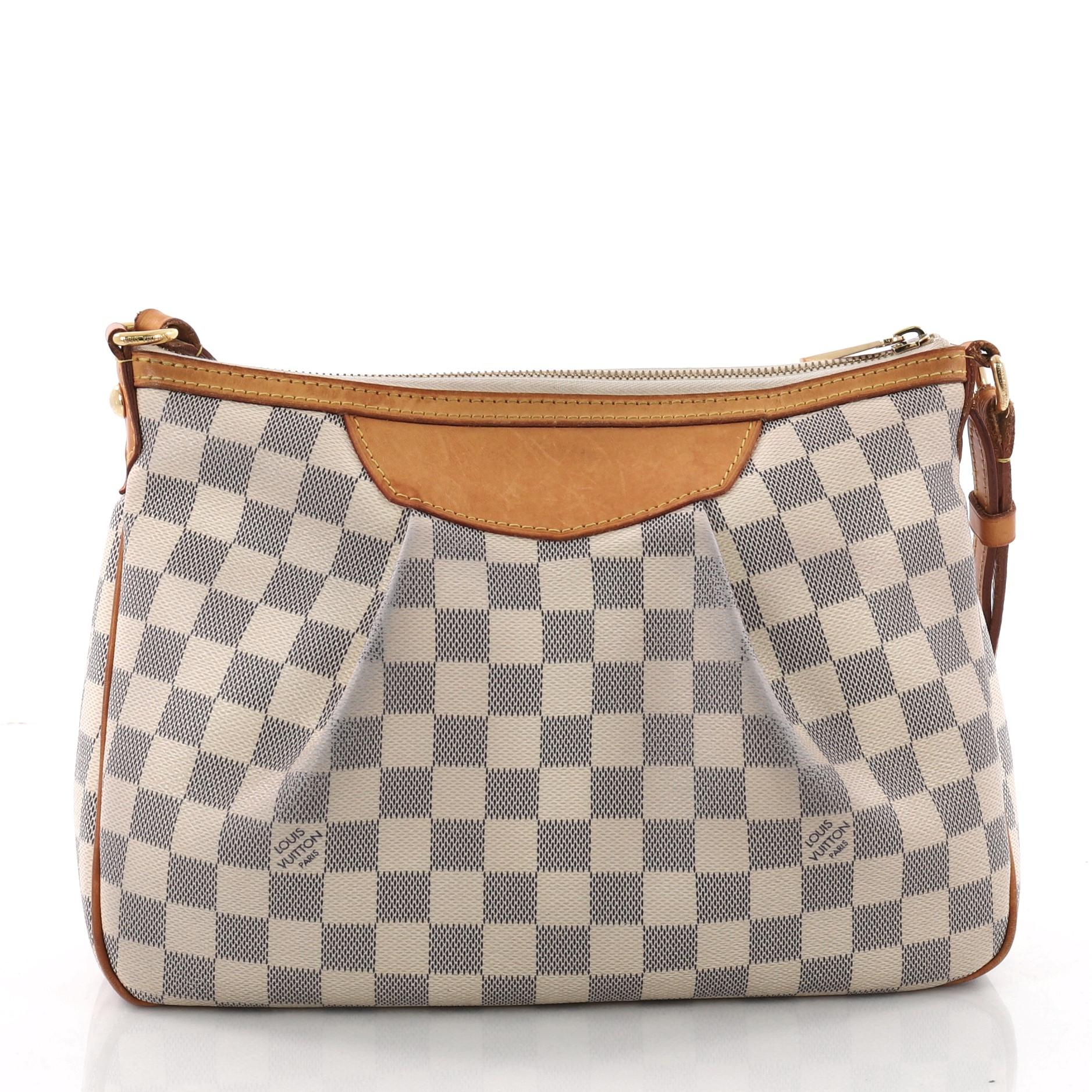 Louis Vuitton Siracusa Handbag Damier PM  In Fair Condition In NY, NY