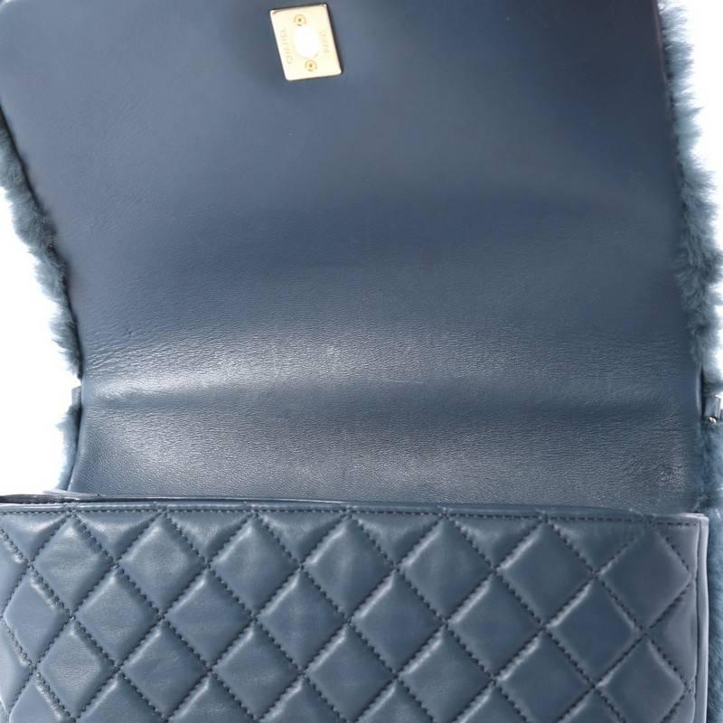 Chanel Paris Cosmopolite Top Handle Bag Fur Small In Good Condition In NY, NY