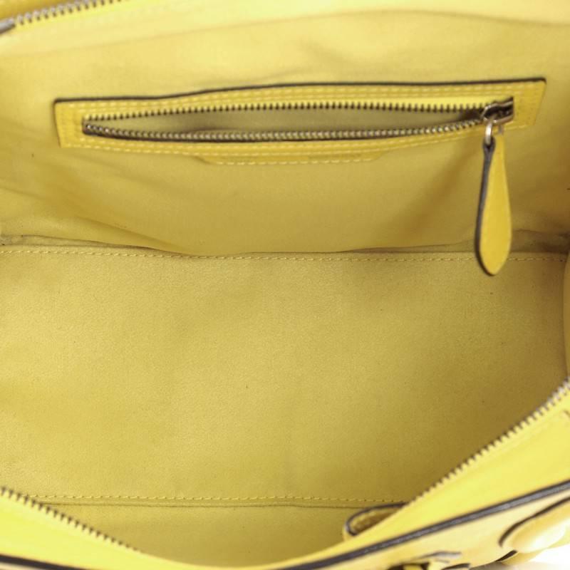 Celine Luggage Handbag Grainy Leather Micro 2