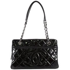 Chanel Timeless CC Shopping Tote Quilted Patent Medium