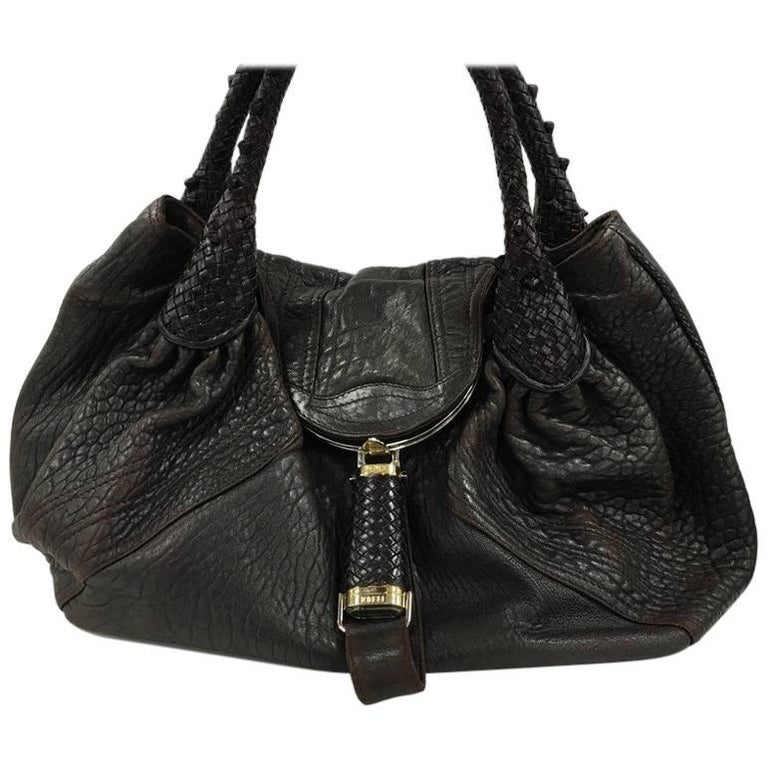 Fendi spy bag hand bag Shoulder Hand Bag Nylon leather white vintage used