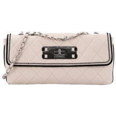 Chanel Mademoiselle Lock Flap Bag Quilted Lambskin East West Chanel Mademoiselle Lock Flap Bag Quilted Lambskin East West