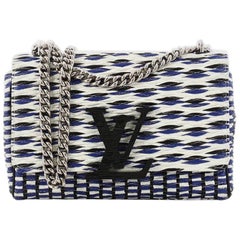 Louis Vuitton Chain Louise Smoke Clutch Quilted Leather