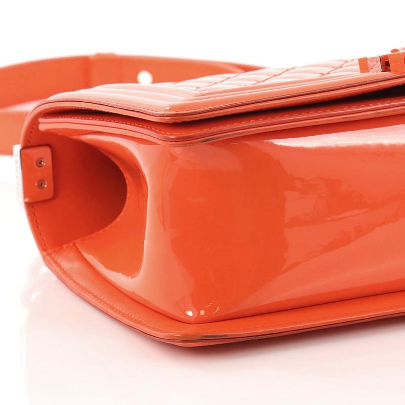 Chanel Boy Flap Bag Quilted Plexiglass Patent Old Medium 2