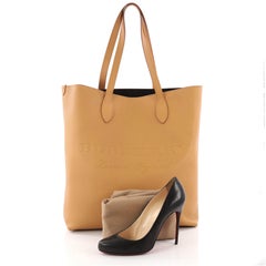 Burberry Remington Tote Embossed Leather Tall