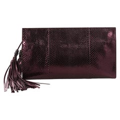 Gucci Nouveau Clutch with Tassels Python XL