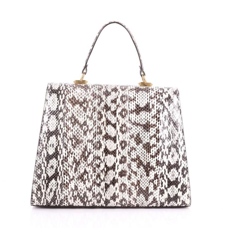 Women's Gucci Osiride Top Handle Bag Embellished Snakeskin Medium