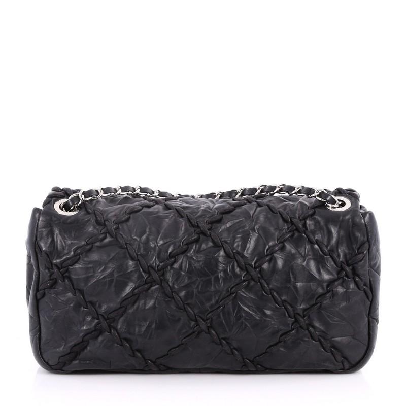 Chanel Ultra Stitch Flap Bag Quilted Calfskin Medium In Good Condition In NY, NY