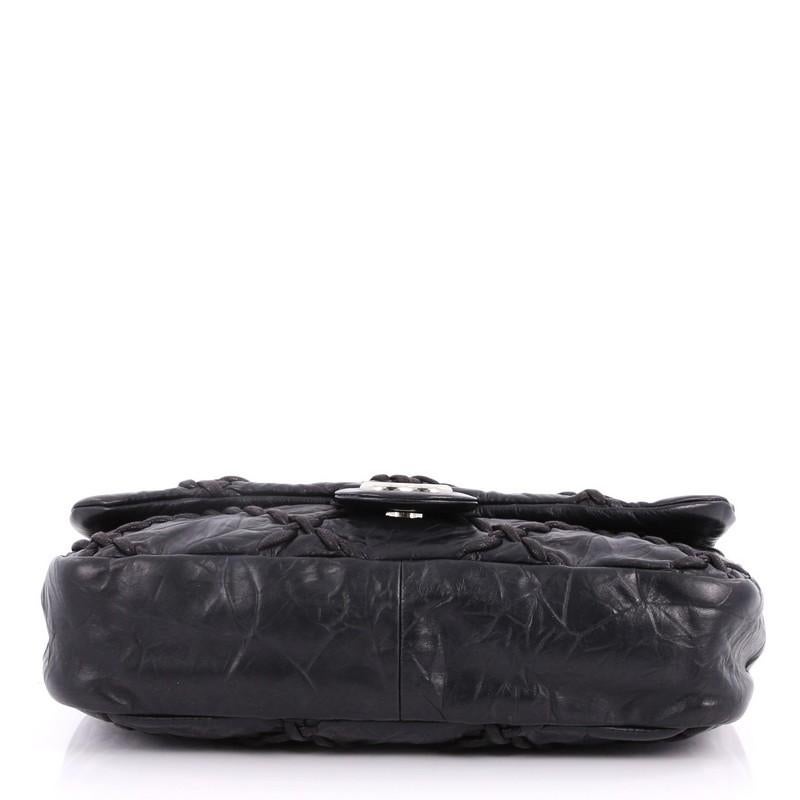 Women's or Men's Chanel Ultra Stitch Flap Bag Quilted Calfskin Medium