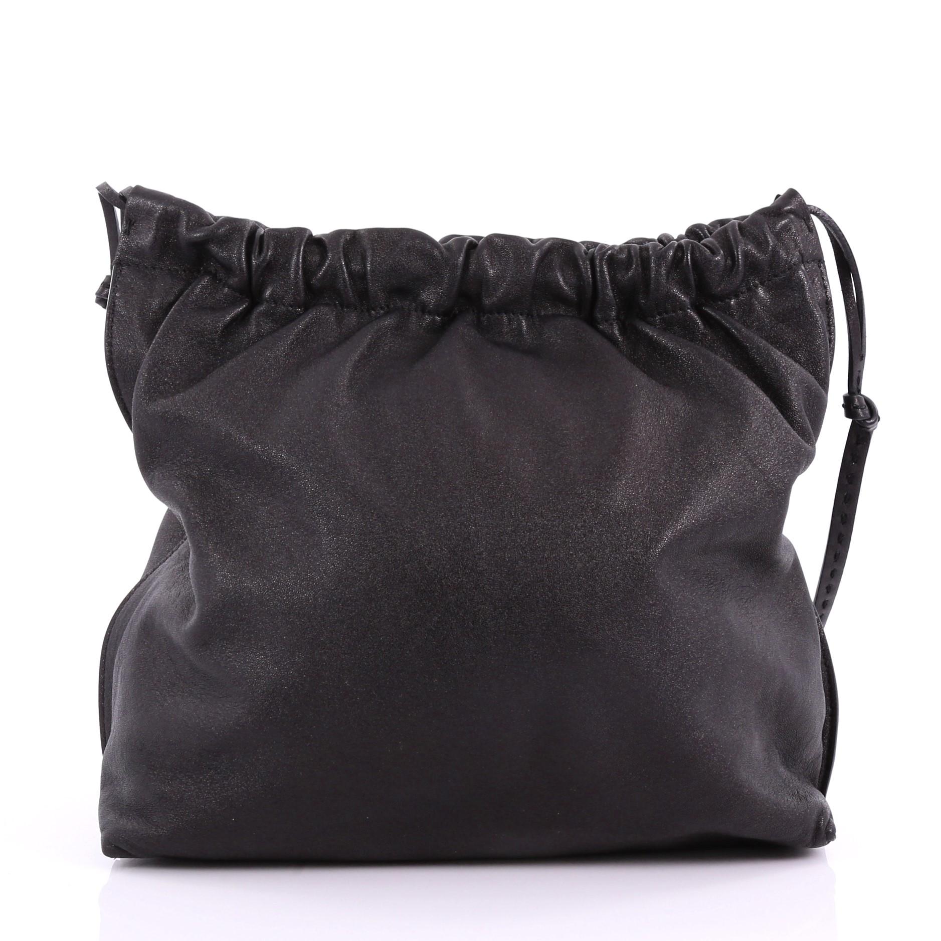 the row wander leather shoulder bag