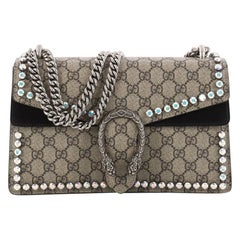 Gucci Dionysus Handbag Crystal Embellished GG Coated Canvas Small