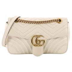  Gucci GG Marmont Flap Bag Matelasse Leather Small