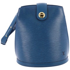 Louis Vuitton Indigo Epi Leather Cluny MM Bag at 1stDibs