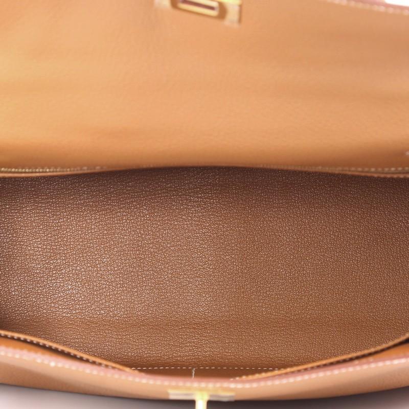 Hermes Kelly Handbag Gold Togo with Gold Hardware 32 3