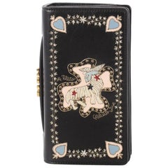 Christian Dior Tarot Pouch Embroidered Leather