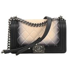 Chanel Boy Flap Bag Quilted Ombre Calfskin Old Medium