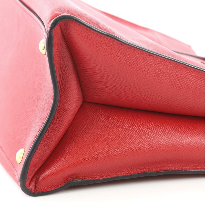 Prada Soft Triple Pocket Convertible Tote Saffiano Leather 1